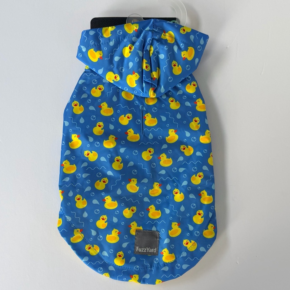 FuzzYard Blue Duck Print Dog Jacket size 1 NWT